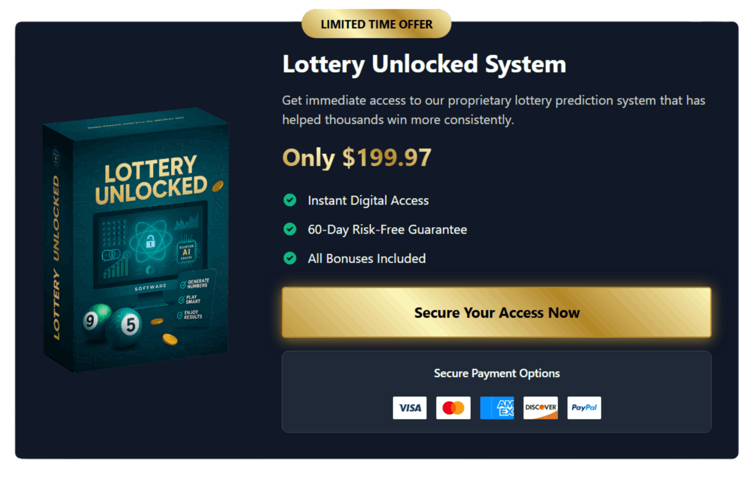 Lottery Unlocked Price